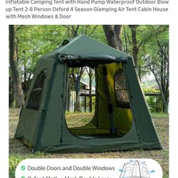 WaldZimmer Inflatable Camping Tent with Hand Pump