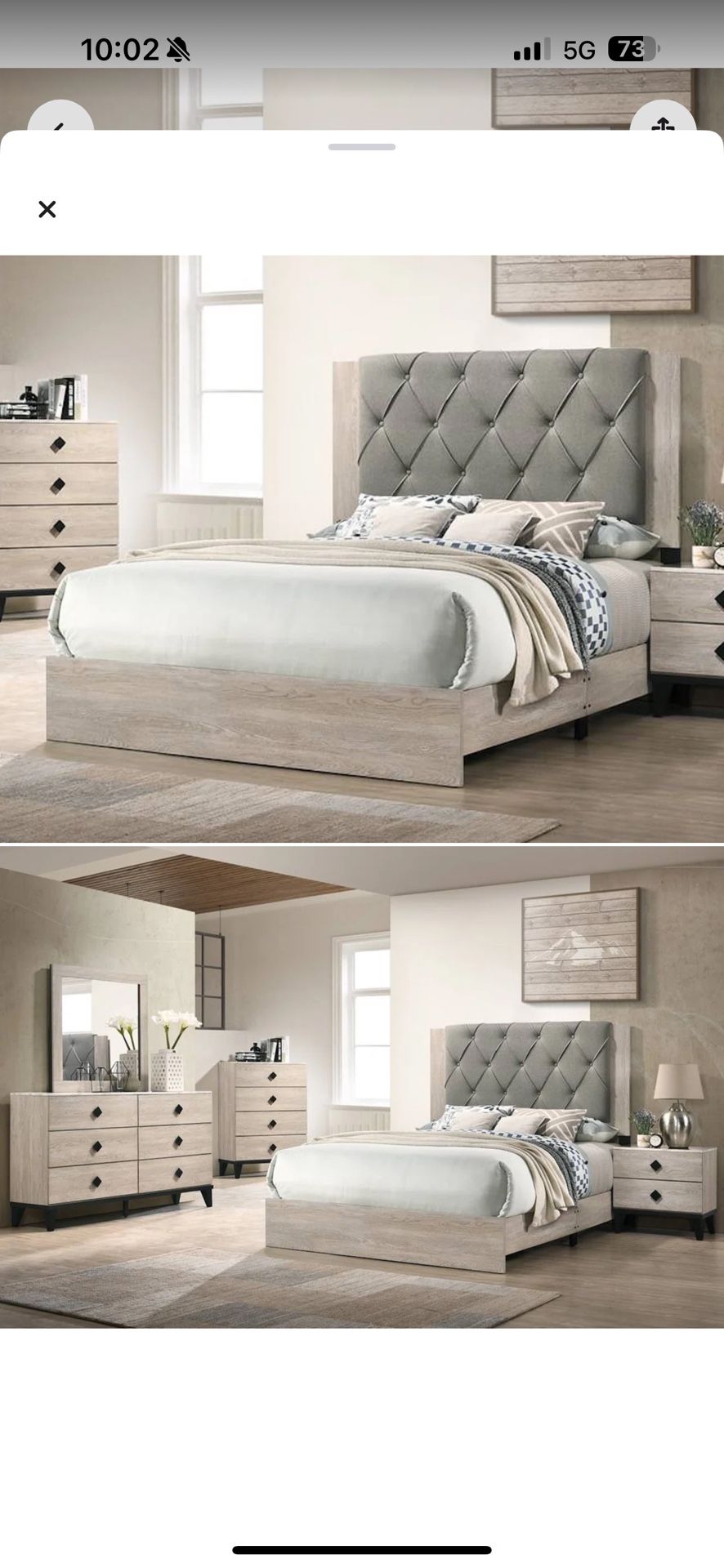 King Bedroom set 6 piece