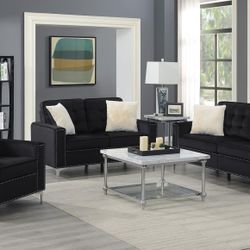 3pc Living Room Set Blue Or Black $1500
