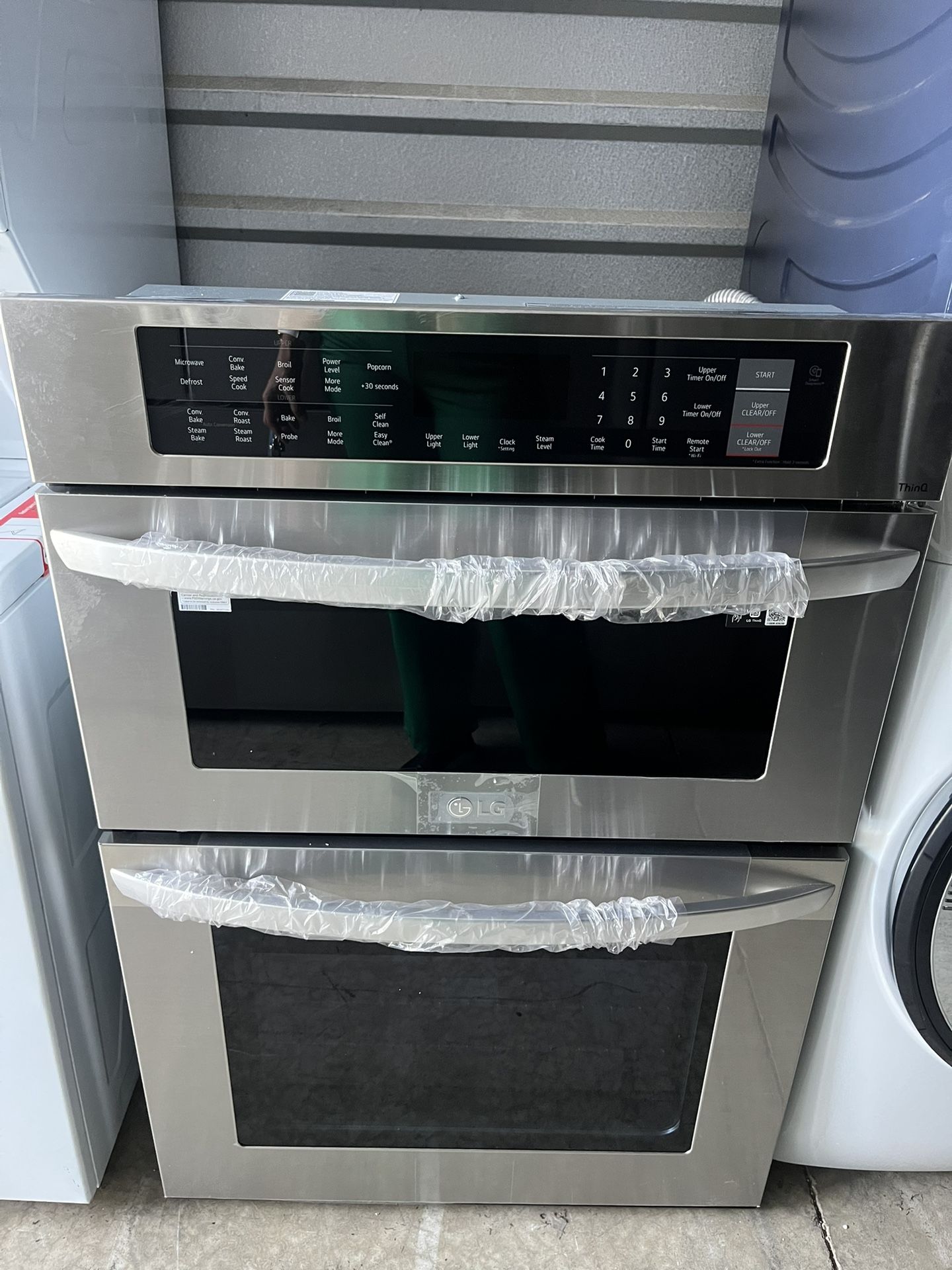 LG Electric Wall Oven/ Microwave Combo 30” Wide In Stainless Steel