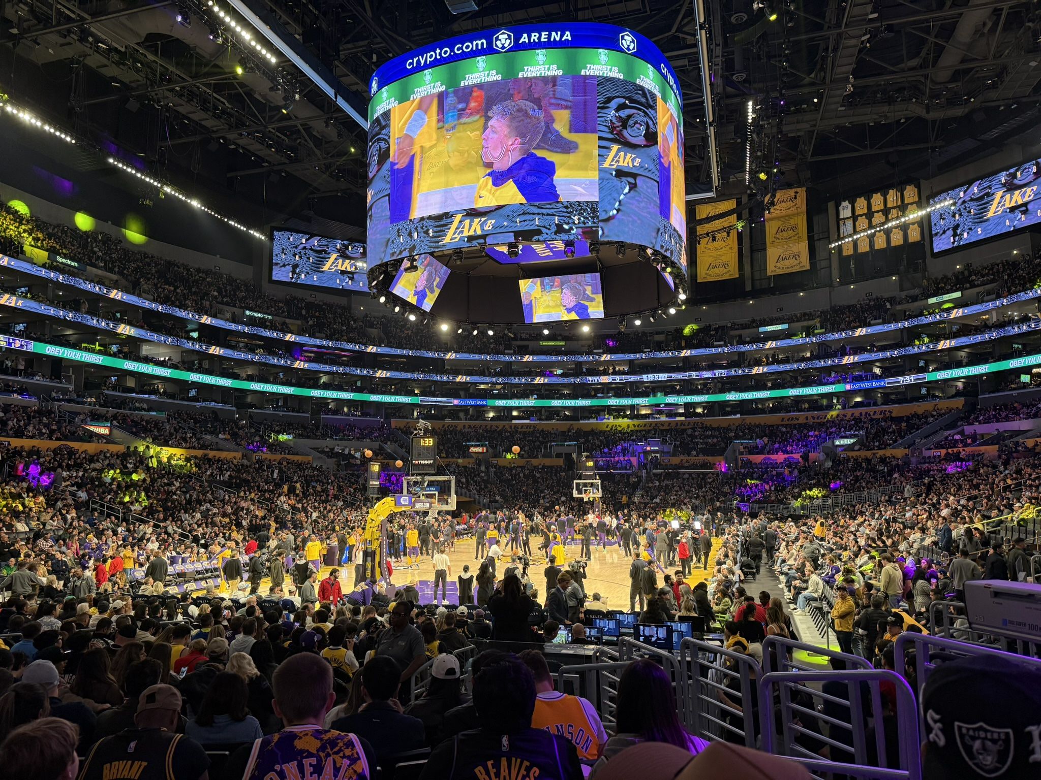 Opening night - Lakers vs. Warriors October 21st