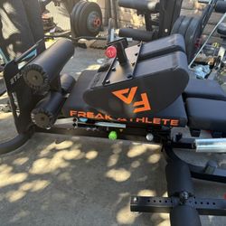 Freak athlete Bench set up for sale fully loaded