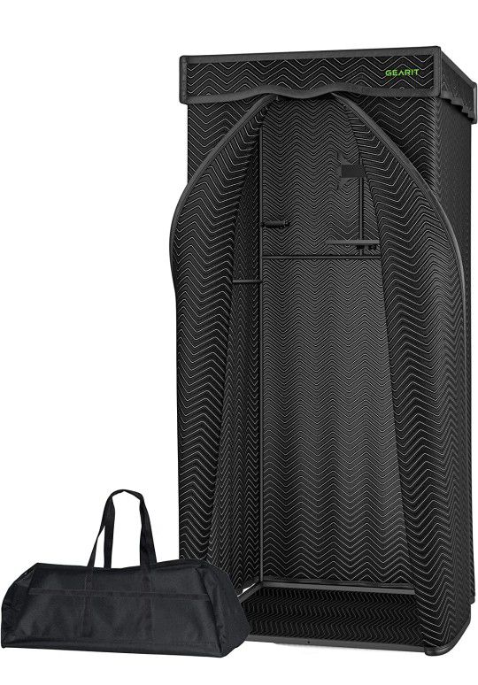  Portable Vocal Recording Booth with Carry Bag, Utility Tray, Mobile Tablet Mount, and Mic Mount/Headphone Hook; Sound Isolation Room for Home Studio