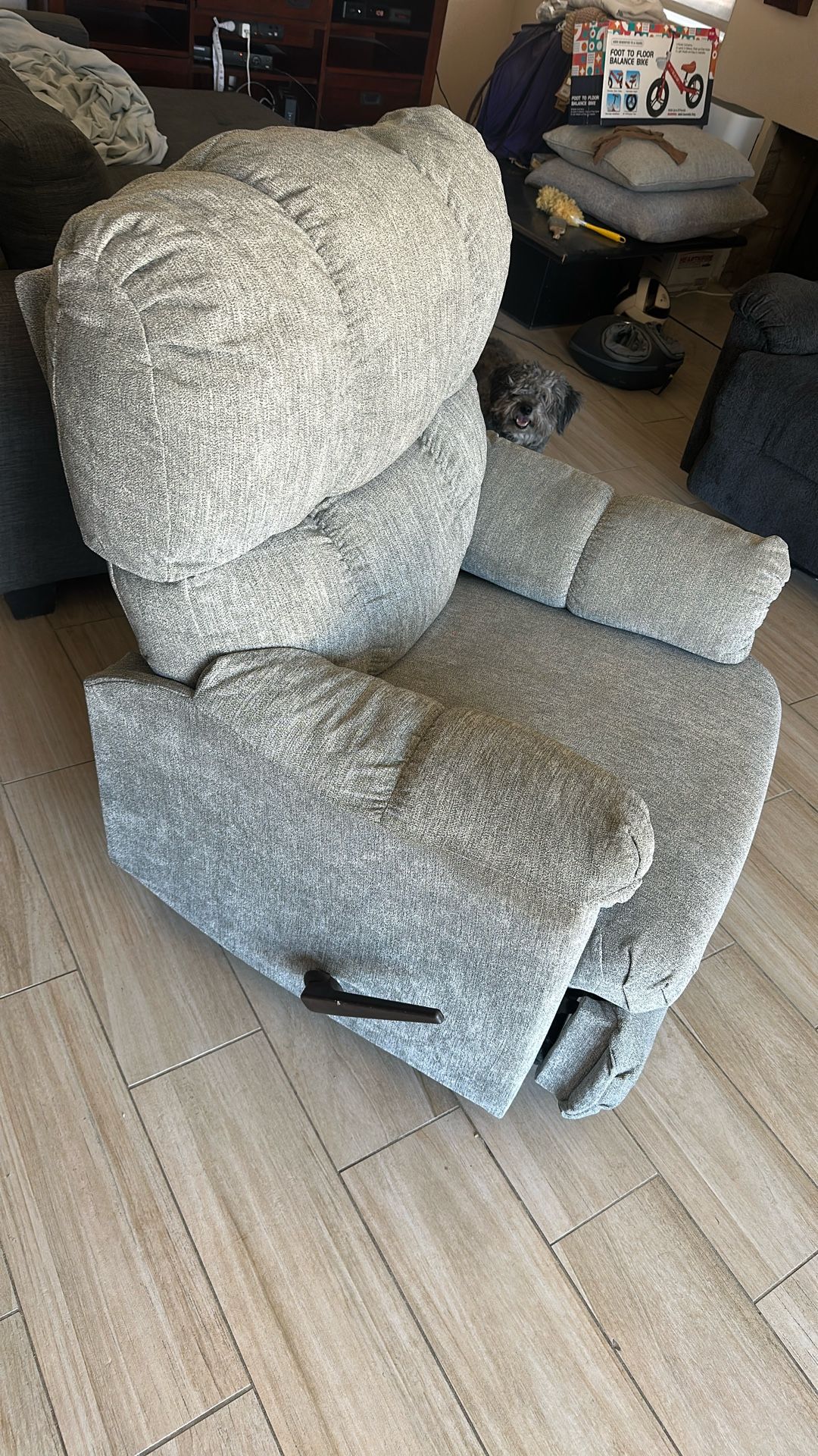 Grey Recliner 
