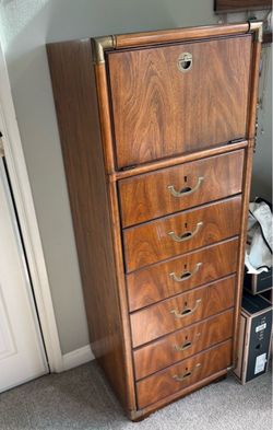 Drexel Accolade Mirrored Vanity Lingerie Chest Dresser