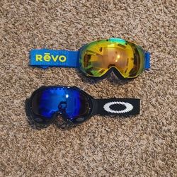 OAKLEY and RĒVO Snowboard Ski Goggles 39 each