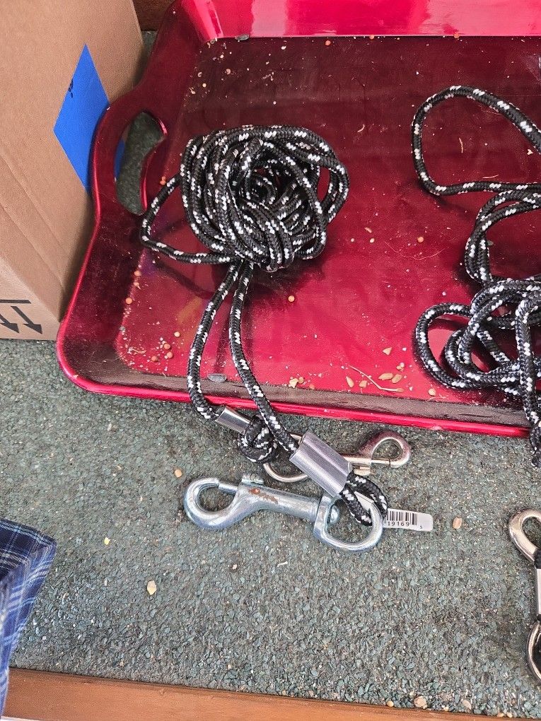 2 Nylon Dog Tie Outs... For A Small Dog