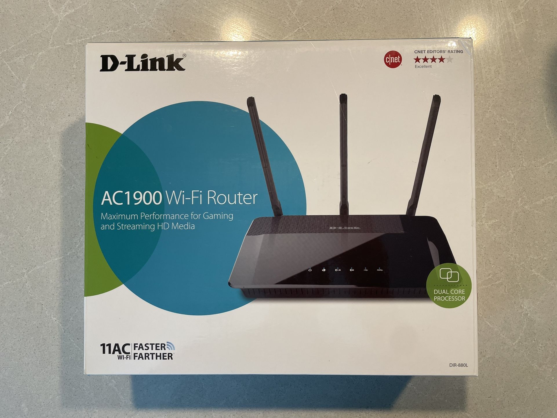 D-Link AC1900 WiFi Router DIR-880L gaming streaming mobile