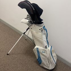 Complete Ladies Golf Set: Driver, Wood, Hybrid, Irons, Wedge Putter, bag, Ect.