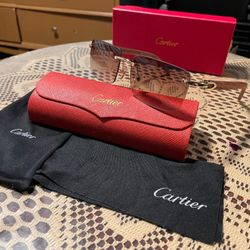 C Brown Wood Sunglasses 