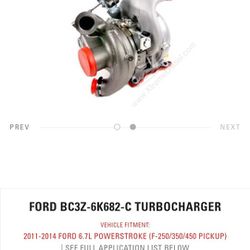 Ford Genuine OEM TURBOCHARGER diesel 
