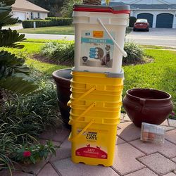 4 Large Cat Litter Boxes