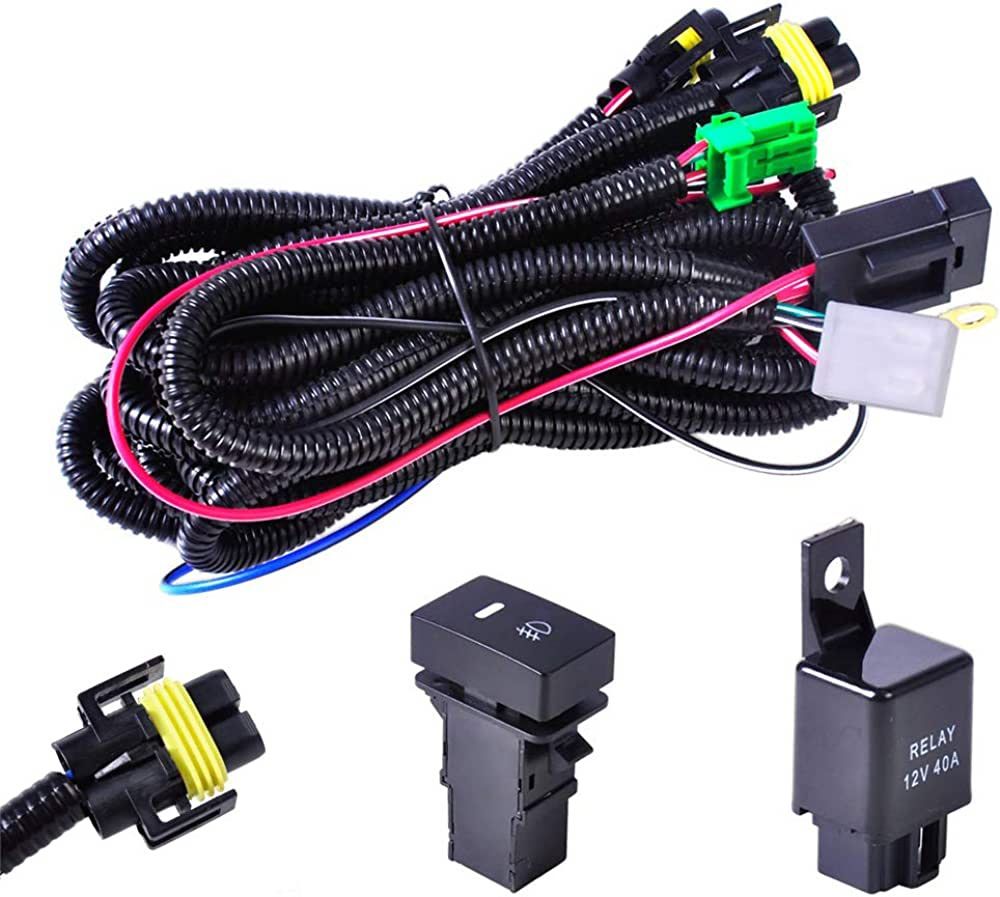 NEW - H11 “LED” Fog Light Switch & Relay Plug and Play harness