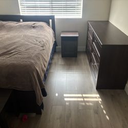 Queen Bed With Dresser Night Stand And Chair 