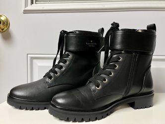 New: Kate Spade New York Is Joplin Leather Lug Sole Women's Boots