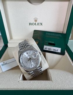 Rolex 126334 Datejust Silver Full Set 