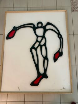 Original “Cruxi-Fixed” by Piuco – Wood & Acrylic Mixed Media Art – 2018