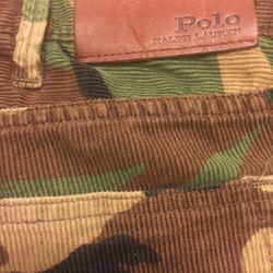 POLO CORDUROY CAMO PANTS