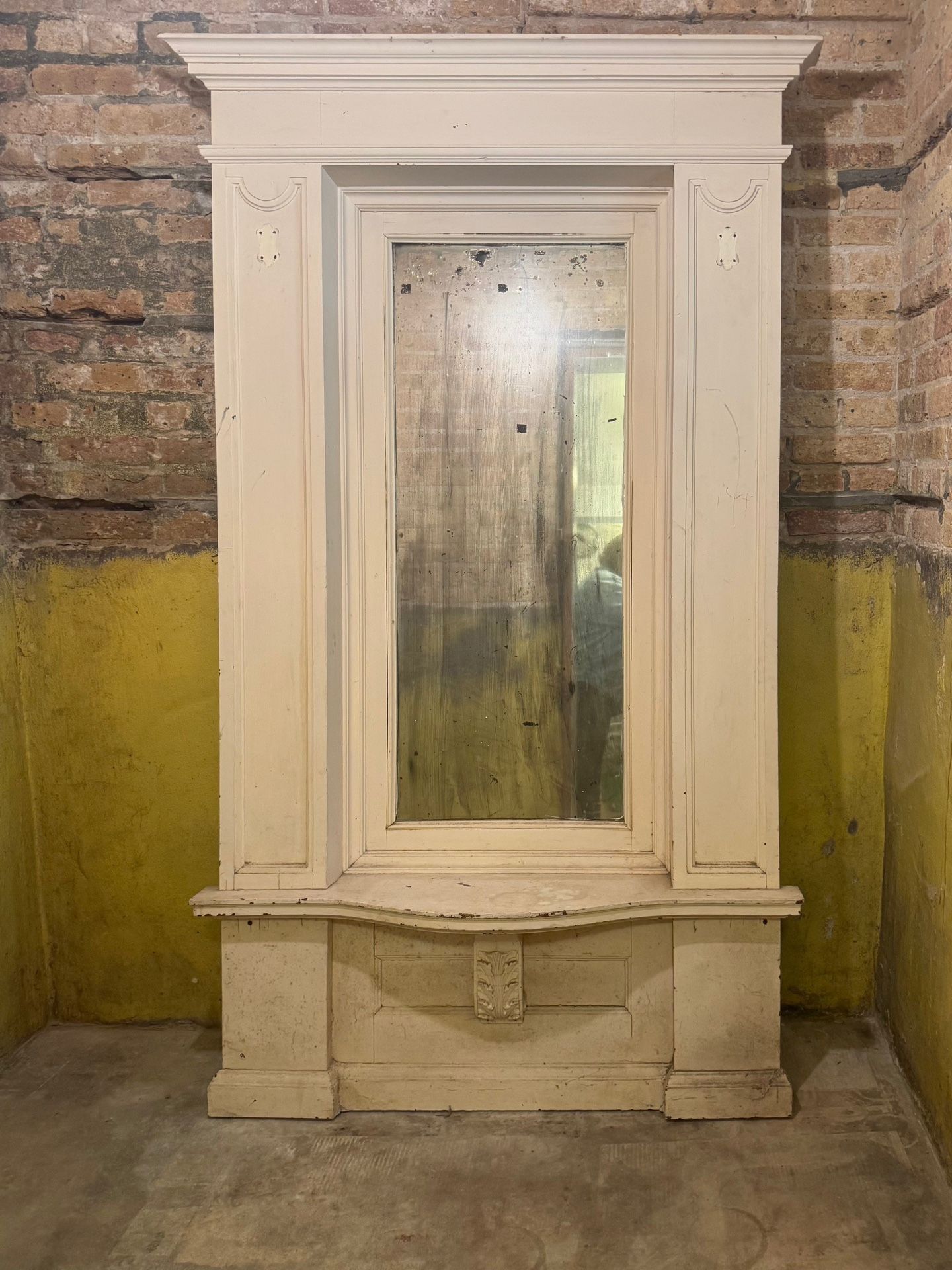 1800s mirrored Hall Tree