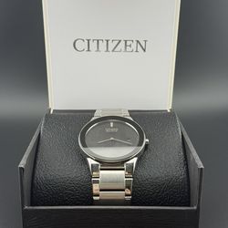 Citizen Mens Axiom Eco-Drive Stainless Steel Watch
