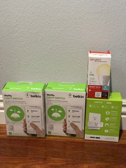 Belkin WeMo Light Switch Smart Plug With Sengled Bulb