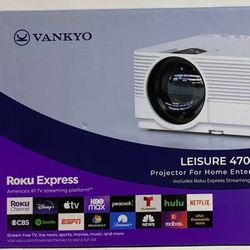 VANKYO LEISURE 470R PORTABLE HOME THEATER PROJECTOr