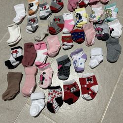 Baby Girl Socks 36 Pairs Washed Never Used 