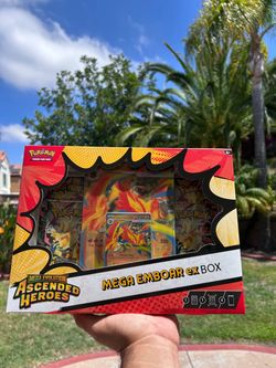 Ascended heroes Pokémon Mega Emboar ex Box $50