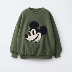 Zara Mickey Fleece Sweater