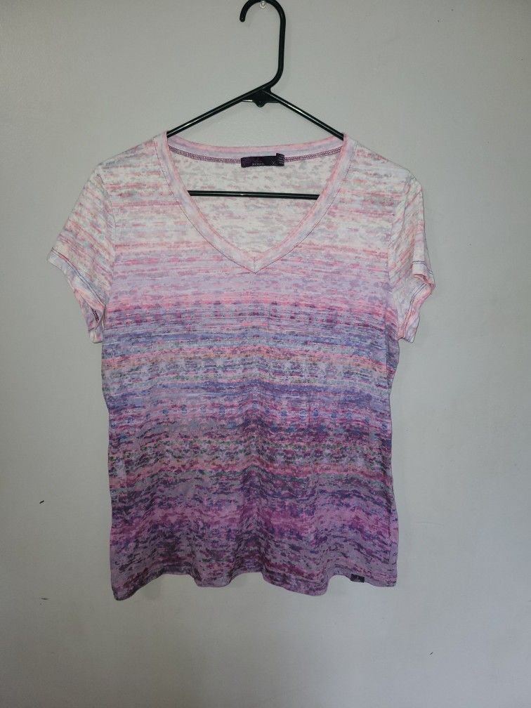 Womens Prana Short Sleeved Shirt
