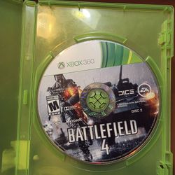 Battlefield 4 Microsoft Xbox 360, 2013 Loose Great Condition Disc 1 Tested Works