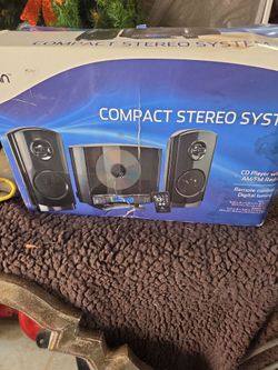 ONN Compact Stereo System with CD Player