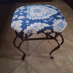 Vanity Seat/ Foot Rest Unbranded Damask upholstered 