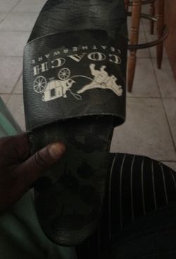 Coach leather sandals