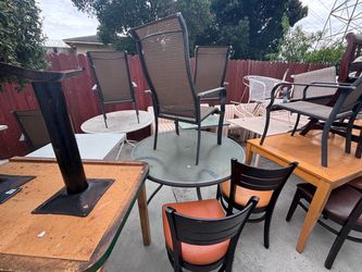 Multiple Indoor and outdoor dining sets