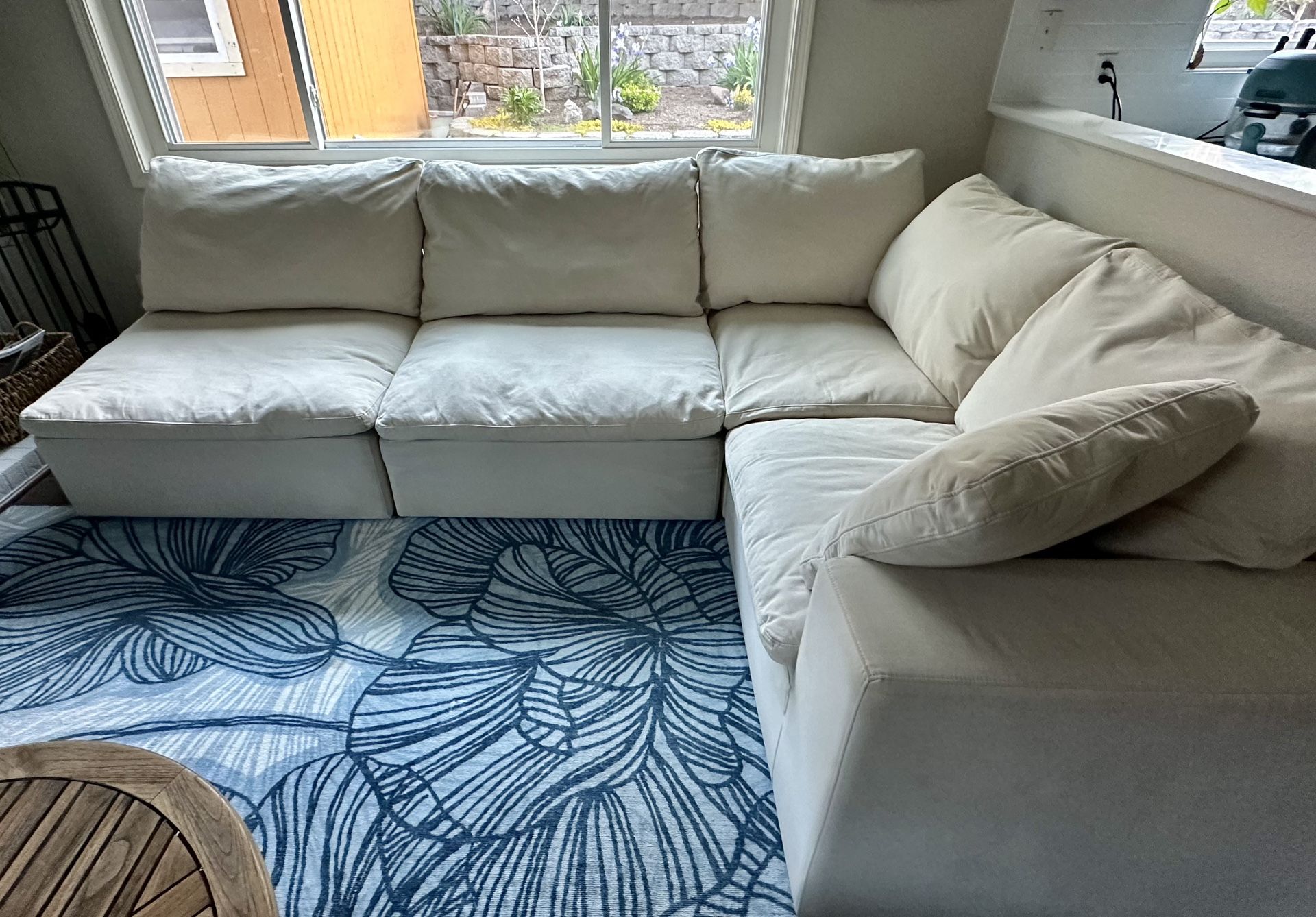 Feather Pillow Sectional