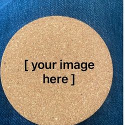 Cork Laser Printed Images Coasters