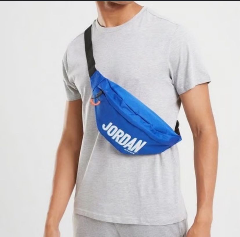 NIKE JORDAN MVP Jumpman Fanny Pack Shoulder Belt Waist Bag Royal blue NEW!!