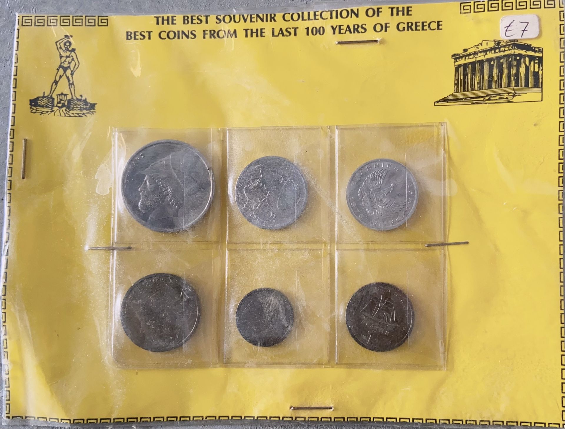 The best souvenir collection of the best coins from the last 100 year of Greece