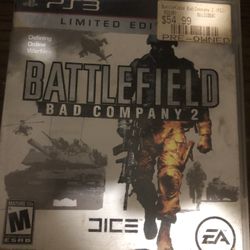 PS3 Battlefield Bad Company 2 Limited Edition