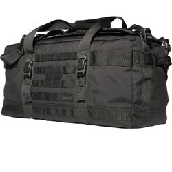 Only use a few times 5.11 tactical duffel bag also has straps to use as backpack. RUSH® LBD LIMA 56L