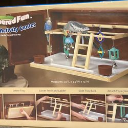 Play Yard For Birds Disguised As A Picture Frame 