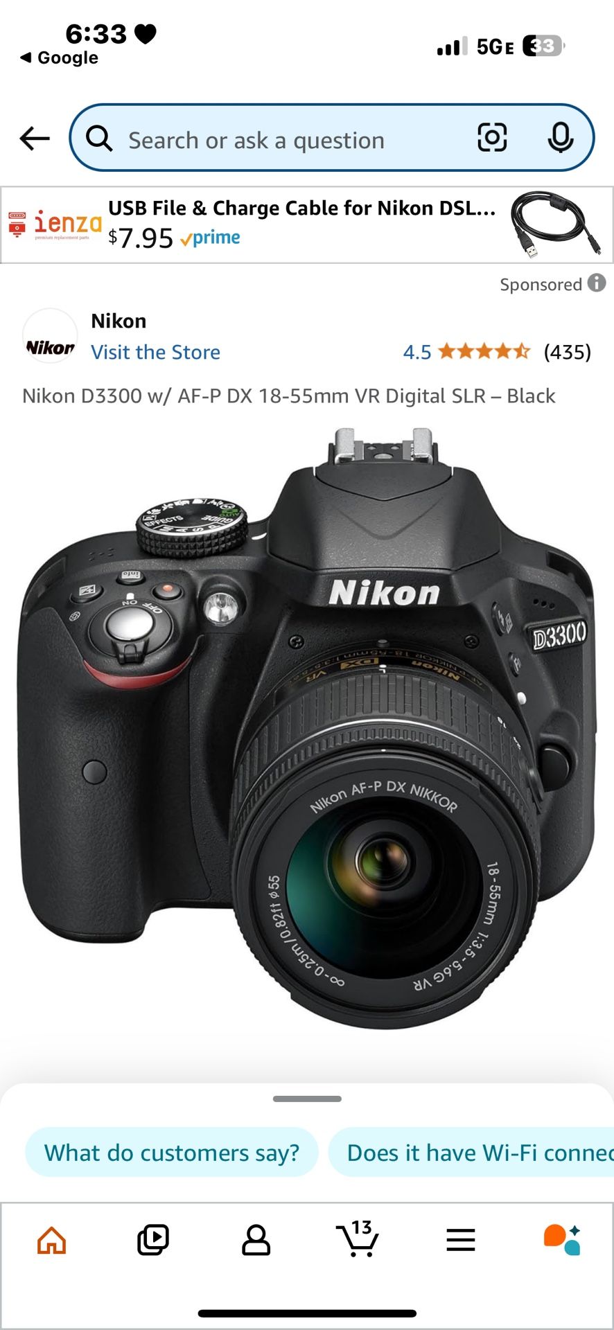 *PENDING* Nikon D3300 W/ Lenses And Carrying Case! Opened Only, Never Been Used!!