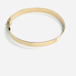 18K Gold Bangle Bracelet 