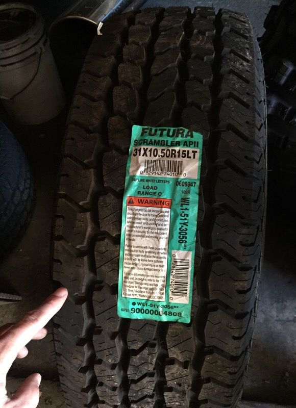 3 new futura scrambler tires 31x 10.5x15