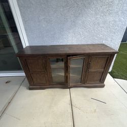 Wooden Storage Cabinet / TV Stand with Shelving