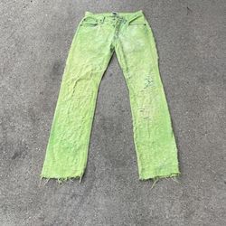 Levi Custom Jean - Dyed Green 32x32