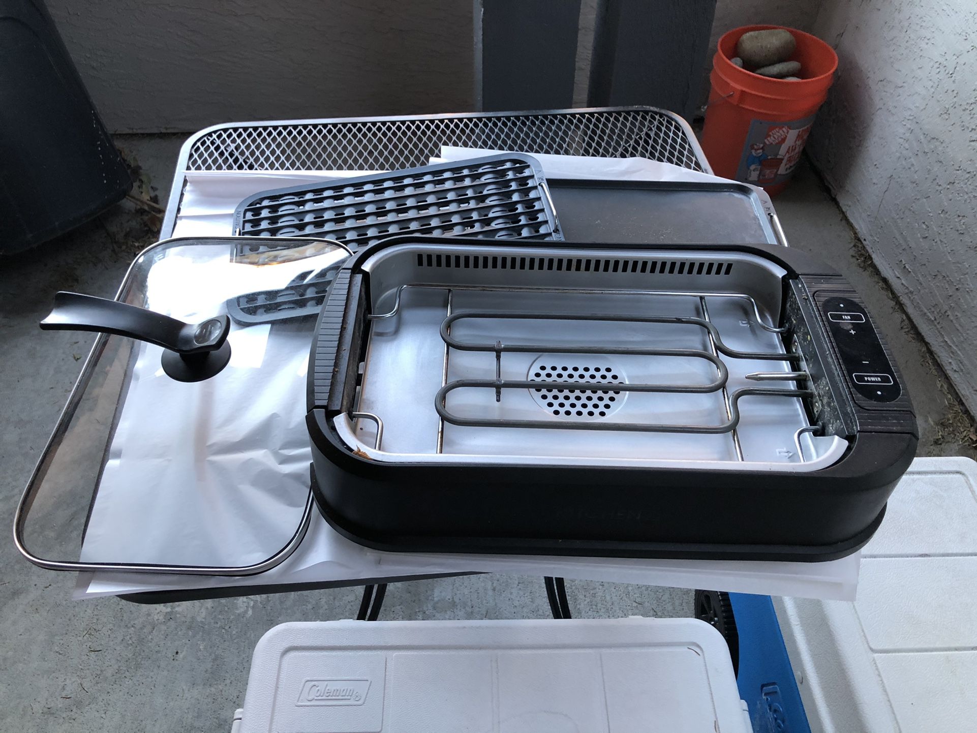 Indoor Electric Combo Grill And Griddle