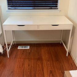 Ikea White Desk 2 Drawers $25 OBO