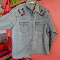 Little Girls XL WRANGLER long sleeve beautiful cowgirl cowboy western top